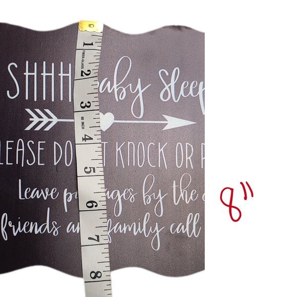 “Shhh baby sleeping” front door sign - Picture 5 of 8